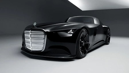 חשמלית שנטענת בעצמה: מרצדס Vision Iconic 2025 מרצדס Vision Iconic